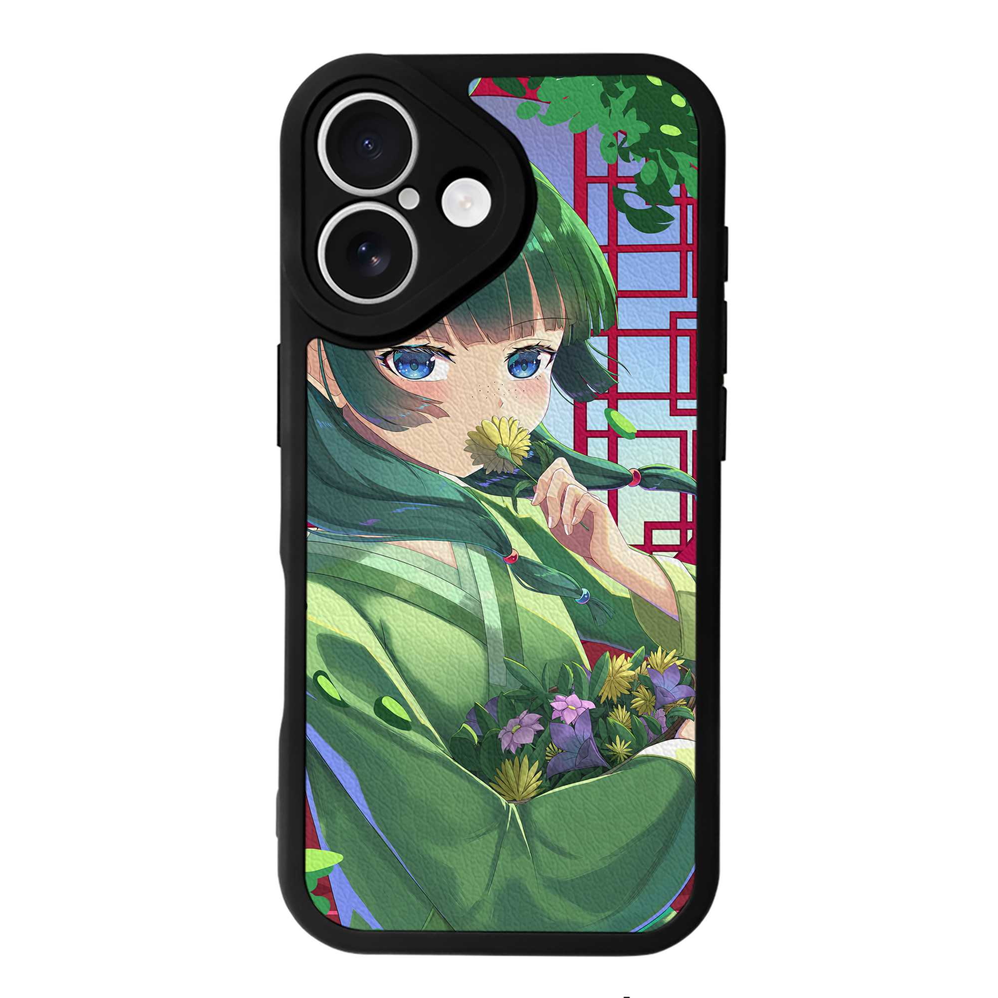 （画像用） 薬屋のひとりごと The Apothecary Diaries 【iPhone 16シリーズ対応】シリコンスマホケース（レザー調） 材質：シリコン